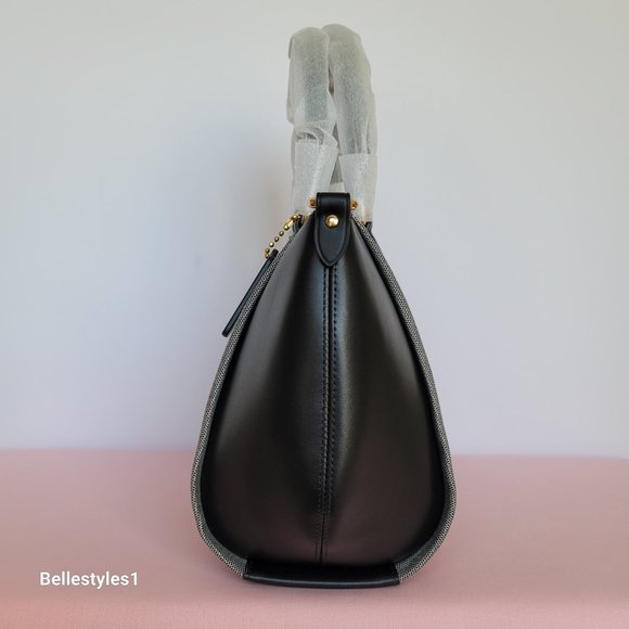 COACH Elise Badge Satchel In Jacquard & Refined Leather 🎈SPECIAL SALE $220.🎈 - Picture 8 of 16